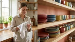 È necessario asciugare i piatti dopo averli lavati? Cosa succede se li si lascia bagnati